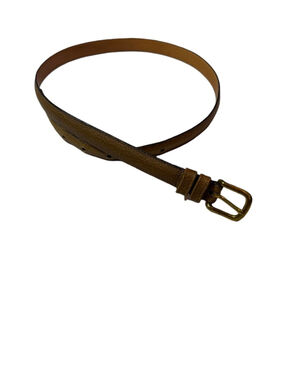 Coach Vintage Skinny Leather Belt Made In NYC Brass Buckle Size 30